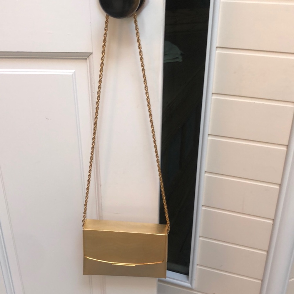 Very fine elegant gold evening bag